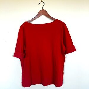 Red Ralph Lauren Boatneck Top